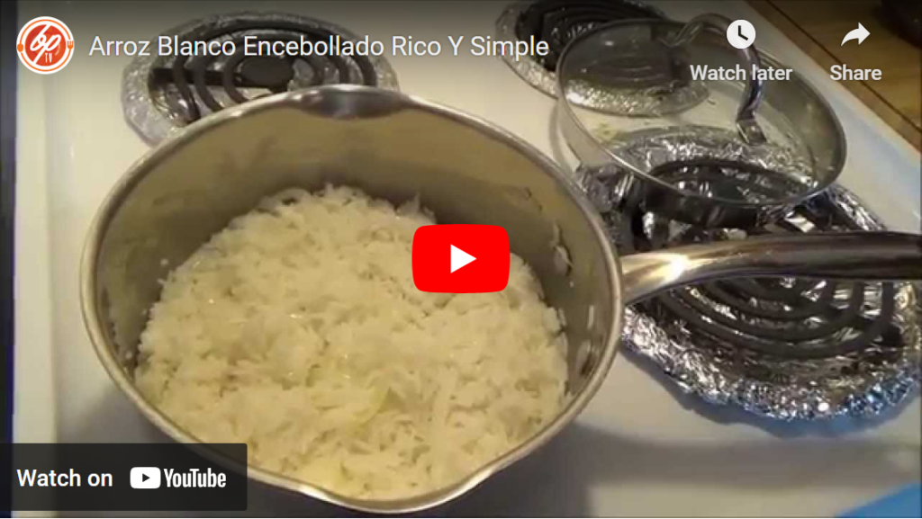 Arroz Blanco Encebollado