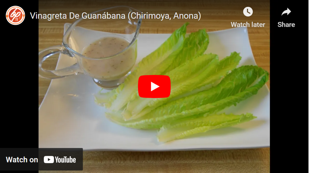 Vinagreta de guanabana