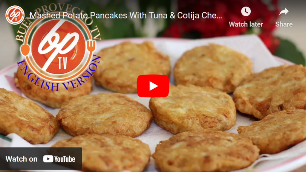 Mashed Potato Pancakes With Tuna & Cotija Cheese