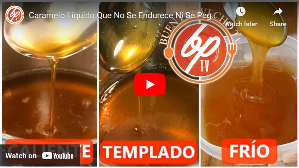Caramelo Para Postres Que No Se Pega Al Molde