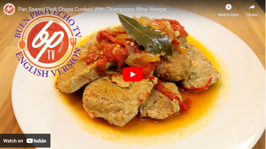 Pan Seared Pork Chops With Campagne Wine Vinegar